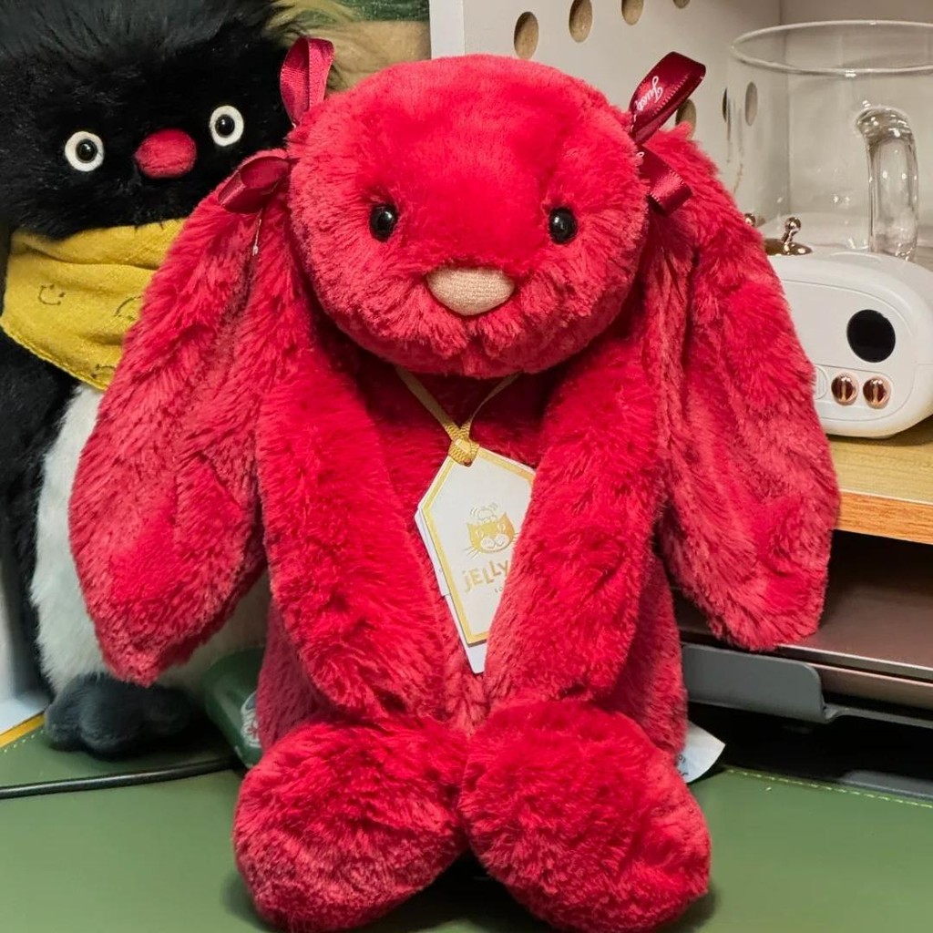 Jellycat Bashful Luxe Scarlett Bunny Thỏ Sang Trọng Búp Bê Giáng