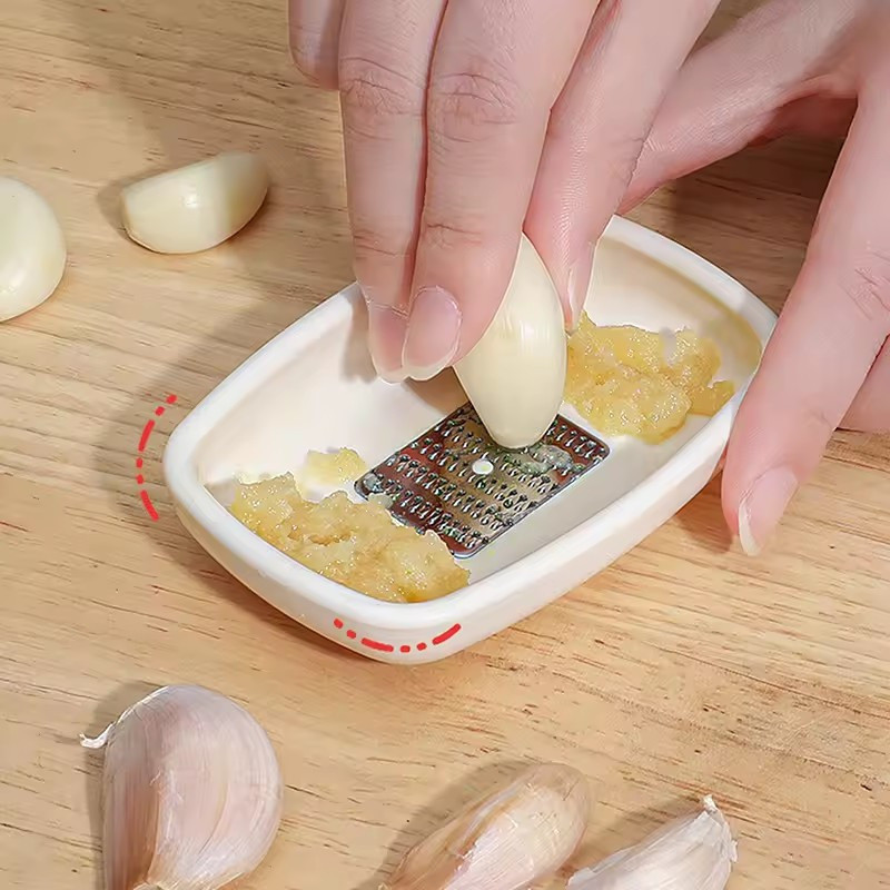 Khay mài tỏi gừng thủ công