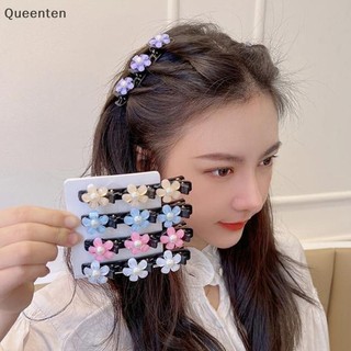 Queenten Hoa Lấp Lánh Pha Lê Bướm Bện Kẹp Tóc Bốn Lá Cỏ Ba Lô Kẹp Tóc Mỏ Vịt Móng Vuốt Với 3 Tóc Nhỏ Barrettes QT