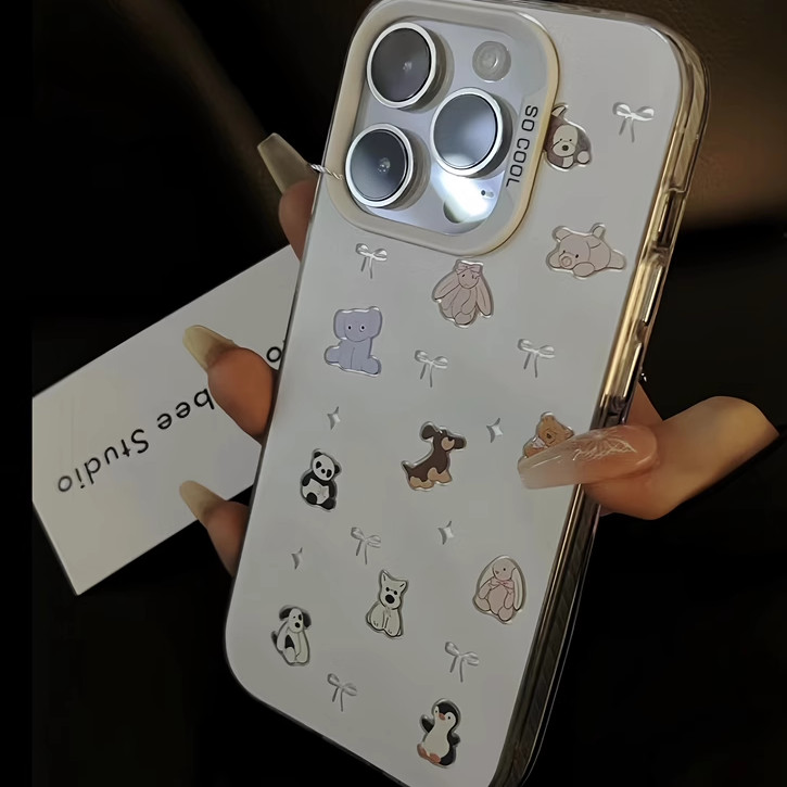 Jellycat Nơ Hoạt Hình Chim Cánh Cụt Cho OPPO Reno 11 5G 11F 12F 12 11 Pro 8T 5 8 A79 5G Realme 11 11X 5G Ốp Lưng Acrylic Cứng Dễ Thương Hợp Thời Trang Cao Cấp IMD Chống Sốc