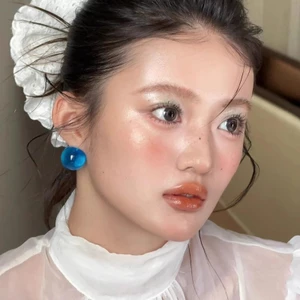 Mùa Hè Phong Cách Mới Xanh Bóng Xanh Bông Tai Tươi Bông Tai Bông Tai Bông Tai