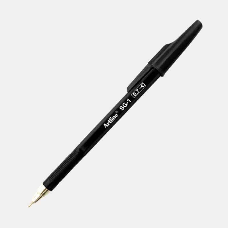Bút bi gel Artline SG-1 nét 0.7mm đậm mực.