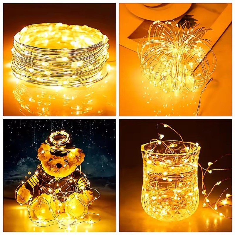 3 / 5 / 10 Chiếc LED Dây Đồng Dây Đèn / Dây Mini Đèn Cổ Tích Cho Cây Giáng Sinh Trang Trí Tiệc Cưới