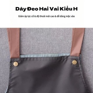 Nhà Bếp Tạp Dề Chống Nước Và Chống Thấm Dầu Dành Cho Nam Nữ Có Túi Lớn Tạp Dề Nấu Ăn Nhà Bếp