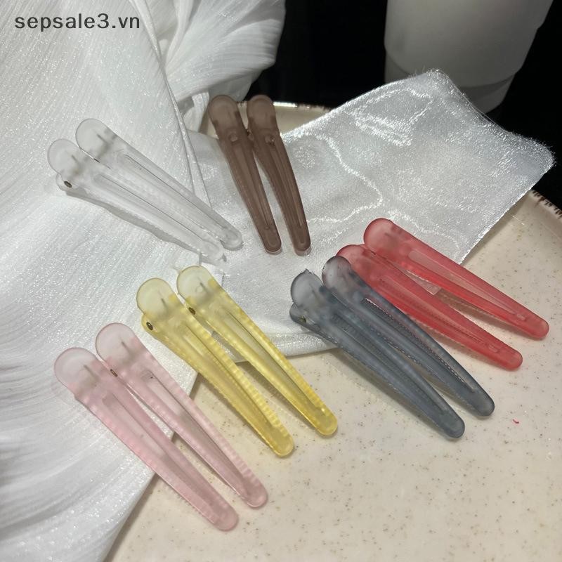 # Vn # 2 Chiếc Kẹp Mỏ Vịt Mờ Nhiều Màu Sắc Sửa Tóc Kẹp Tóc Thời Trang Nổ Kẹp Làm Tóc Kẹp Tóc Barrettes Mũ Phụ Kiện.