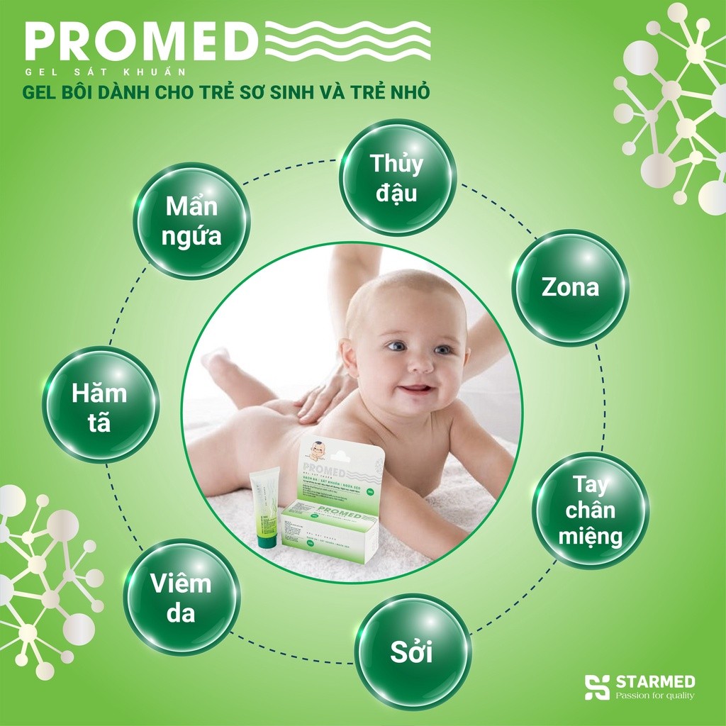Ảnh Kem Bôi Kem Bôi Hăm Tã PROMED Kháng Khuẩn, Bảo Vệ Da Khi Côn Trùng Đốt, Ngừa Sẹo An Toàn Cho Bé Hộp 30g 2