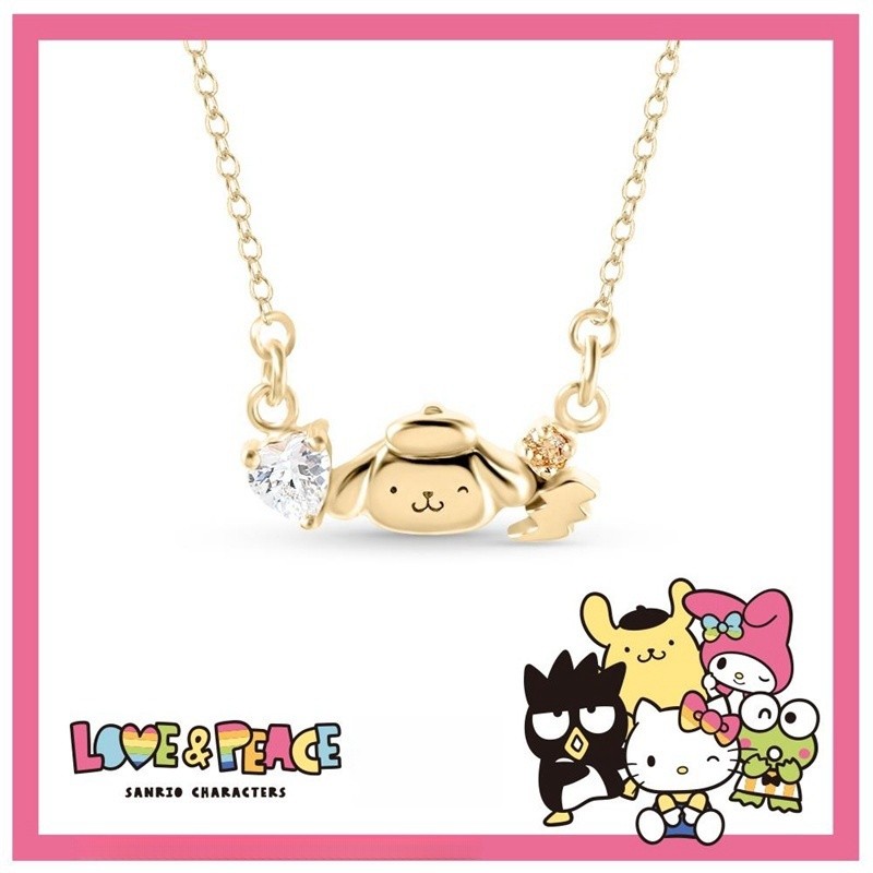 Love & Peace Series-Pompompurin Pudding Dog Vòng Cổ Mặt Dây Chuyền Hoạt Hình Dễ Thương Cô Gái Quà Tặng Sinh Nhật