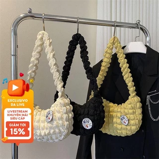 Túi đeo vai in hình đám mây Ví đựng thông thường rộng rãi dành cho nữ hàng ngày