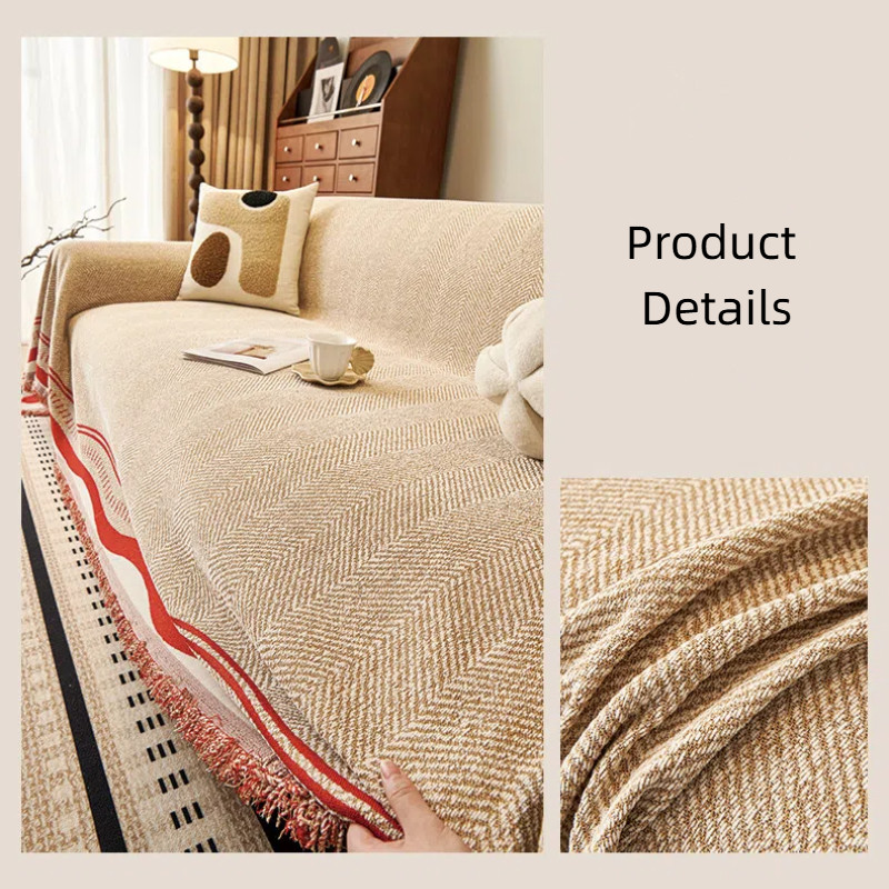 Vỏ bọc ghế Sofa, Chăn Sofa đa năng chống trầy xước Chenille hiện đại chống trượt