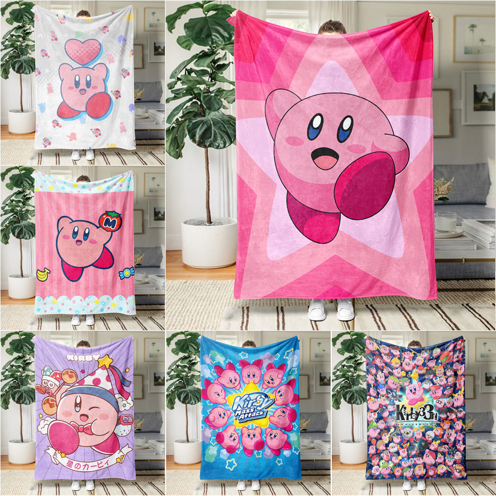 Kirby Flannel Chăn Một Mặt In Flannel Chăn Điều Hòa Không Khí Chăn