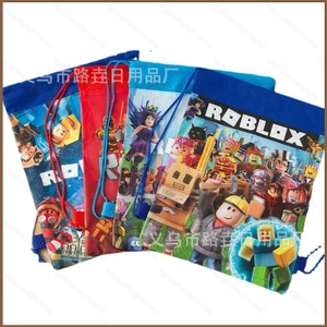 YT2 Roblox Túi Dây Rút Chống Thấm Nước Trẻ Em Tiệc Giáng Sinh Túi Quà Tặng Học Sinh Ba Lô Đi Học Du Lịch Túi Thể Thao TY2