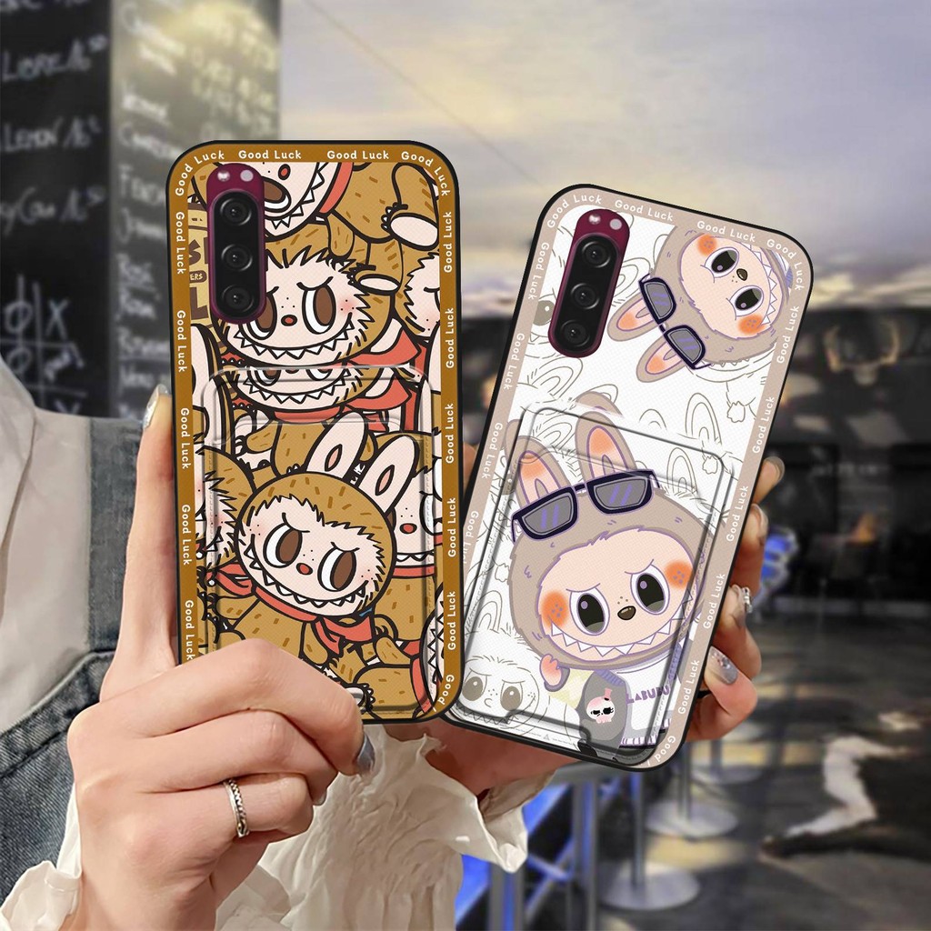Graffiti Thiết Kế Thời Trang Ốp lưng Sony Xperia 5 / XZ5 Bọc Toàn Bộ Bảo Vệ Chống Sốc Hoạt Hình Khe Cắm Thẻ Túi Chống Bụi Dễ Thương Bền Ốp Lưng Chống Va Đập Chống Thấm Nước