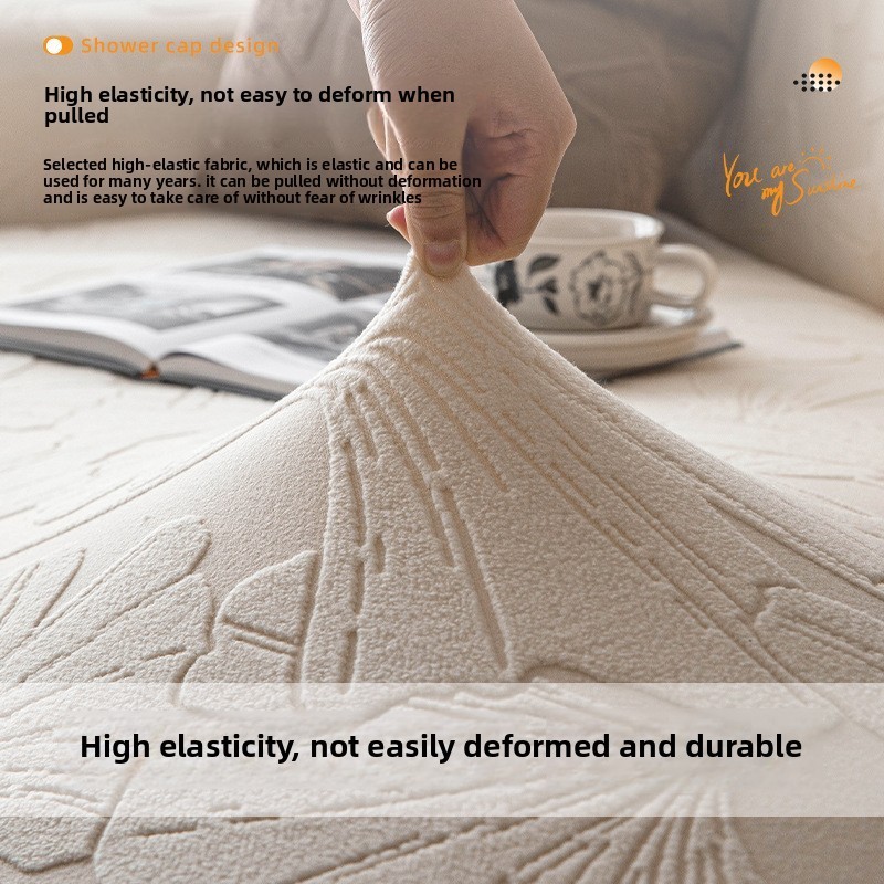 Vỏ bọc ghế Sofa Jacquard có váy Splash có thể dễ dàng tháo rời Vỏ bọc ghế Sofa in hình Dép cho phòng khách