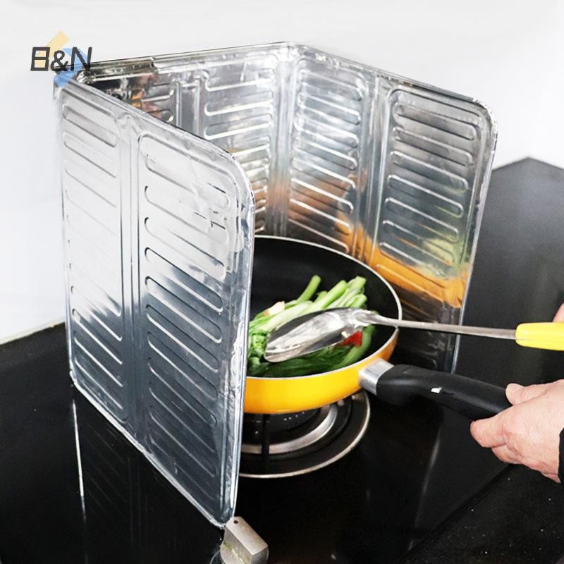 B & N Bếp Dầu Vách Ngăn Lá Nhôm Nấu Dầu Vách Ngăn Sáng Tạo Vật Dụng Nhà Bếp Nấu Ăn Cách Nhiệt Splash Giảm Chấn Dầu Bách Ngăn.