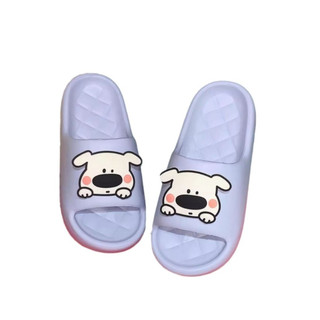 XIXITIAO Casual eva Giày Sandal Đế Mềm Dễ Thương Mũi Đen Chó Mùa Hè Thoải Mái Nam Nữ