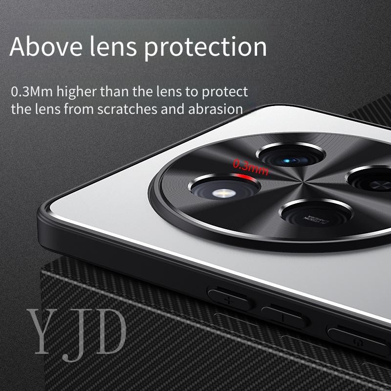 Ốp Lưng Cho Vivo Y39 Hợp Kim Nhôm Mờ Mặt Sau TPU Chống Rơi Vỏ Điện Thoại