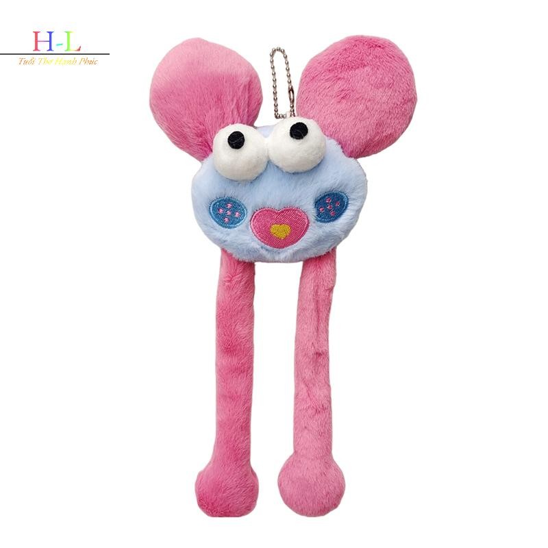 [XZNZMM] Búp bê kéo ra quái vật sáng tạo vui nhộn Hoạt hình dễ thương Búp bê sang trọng Móc khóa ba lô Mặt dây chuyền Túi trang trí cho cặp đôi Quà tặng LMWU