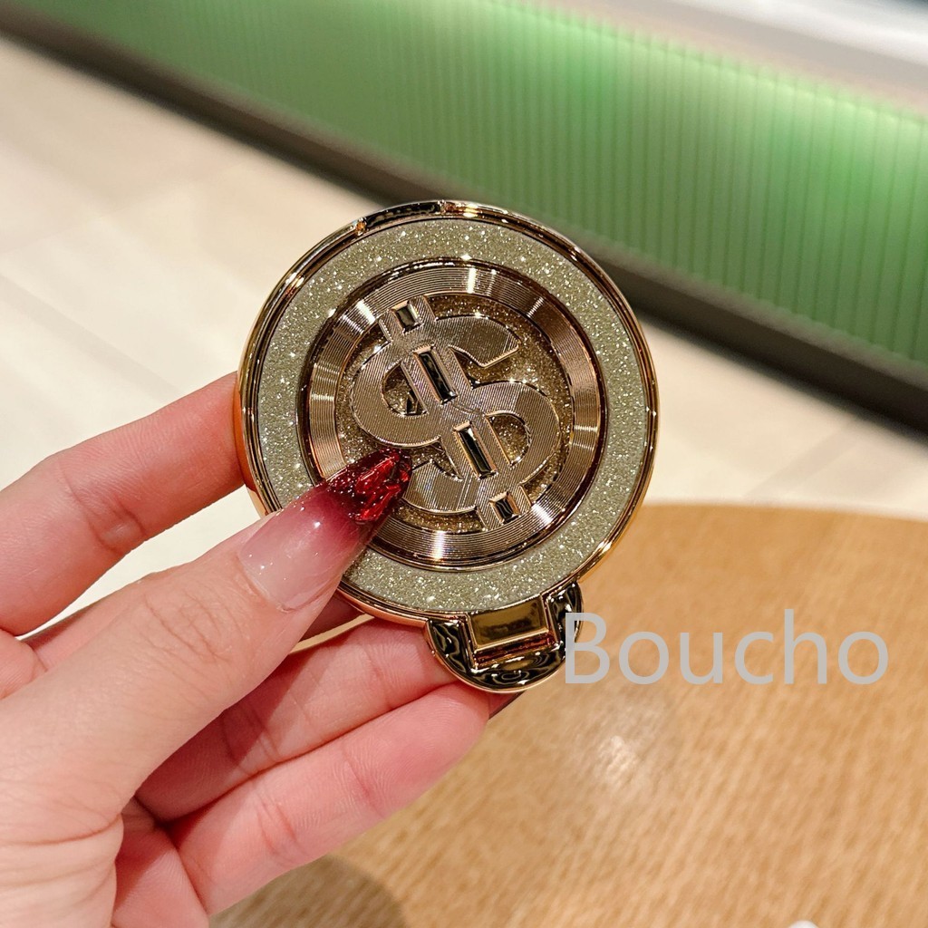 Mới Xoay Con Quay Hồi Chuyển Tiền Logo Đế Điện Thoại Flash Kim Cương Cao Su Khóa Sáng Tạo Cố Định Điện Thoại Vòng Khóa Để Bàn Đứng