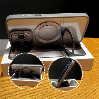 Ốp lưng iPhone chống sốc chống trầy, giá đỡ lưng & camera, hỗ trợ sạc từ tính cho iPhone 12 13 14 15 16 Pro Max