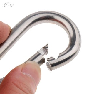 Jfory 316 Thép không gỉ Lò xo Snap Hook Carabiner Móc khóa Cắm trại Đi bộ đường dài Du lịch