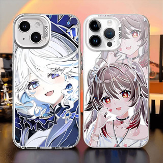 Genshin Impact Furina Hu Tao Raiden Shogun Ốp Lưng Điện Thoại Samsung Galaxy S25 S24 S23 S22 S20 S21 Ultra Plus S20 FE S25 Edge 5G A51 A71 Vỏ Hoạt Hình Dễ Thương Acrylic Cứng Cao Cấp IMD