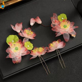 Kẹp Tóc Kẹp Tóc Với Hoa Sen Trang Trí Chống Trơn Trượt Đa Năng Làm Đẹp Cô Dâu Mũ Cho Phù Dâu Tiệc Cưới