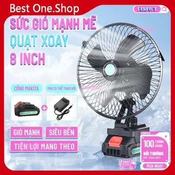 🌪🌪🌪 Quạt sạc,Quạt pin makita,Quạt Cầm Tay,Xoay được Quạt tích điện,10Cell,Kéo dài đến 2-8H