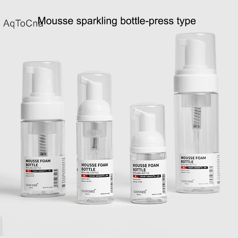 Aqtocna Bọt Bơm Chai Du Lịch Tạo Bọt Hộp Đựng Xà Phòng Tay Sữa Rửa Mặt Dầu Gội Mousse Hộp Bơm Có Thể Đổ Lại HGVN