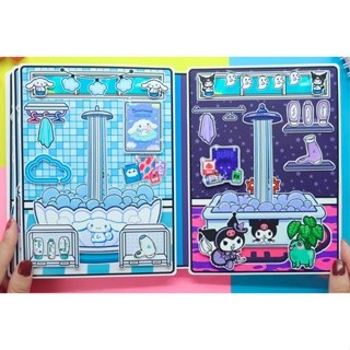 Đồ chơi búp bê giấy Ngôi nhà kuromi và cinamorol toca boca ,đồ chơi thủ công danh cho bé gái
