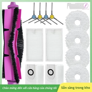 Dành cho Eureka J12Ultra / J12 Ultra, dành cho máy hút bụi Midea V12 Bộ lọc bàn chải bên chính Túi lau nhà Phụ tùng thay thế