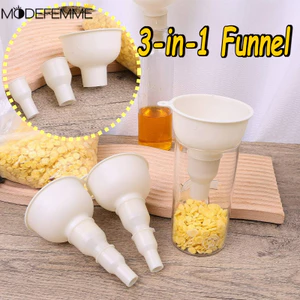 Phễu đa cỡ 3 trong 1 - Phễu cấp thực phẩm bằng nhựa - Phễu nhựa đóng gói phụ đựng dầu - Bộ phễu đa chức năng lọc gia đình - Dụng cụ phụ kiện nhà bếp