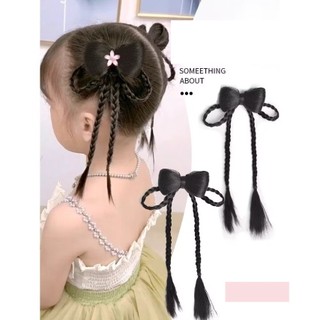 Tóc Giả Tết Nơ 2 Vòng Phong Cách Cổ Trang Cho Bé Gái HaminStore