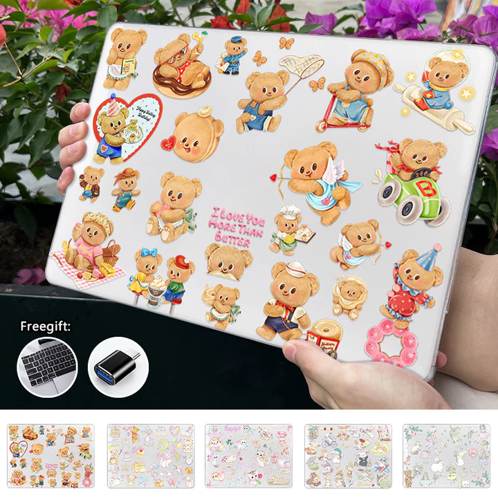 Ốp In Hình Hoạt Hình Dễ Thương Có Vỏ Bàn Phím Cho 2026 Macbook Neo A3403 Pro14 M5 A3434 A3427 Air13 M5 A3449 M4 A3230 Pro13 M1 M2 A2338 Air M1 A2337 Air13.3 A1932 Retina13 Air A1466