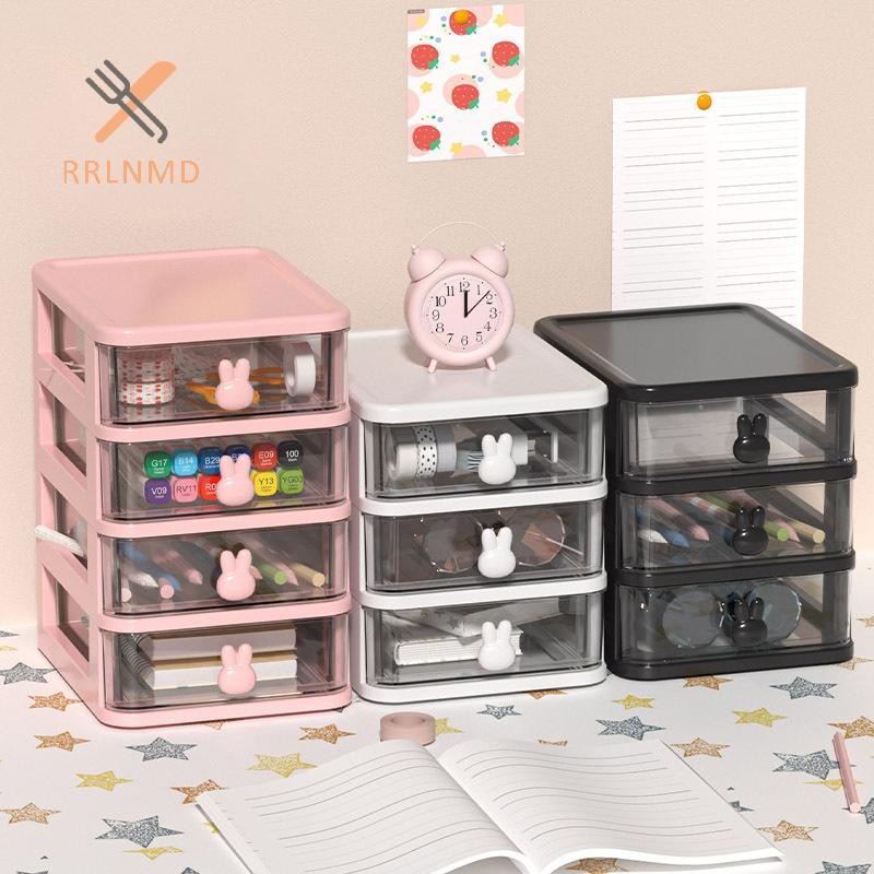 Tủ nhựa nhiều tầng RRLNMD Hộp đựng mỹ phẩm / văn phòng phẩm tiện lợi MỚI