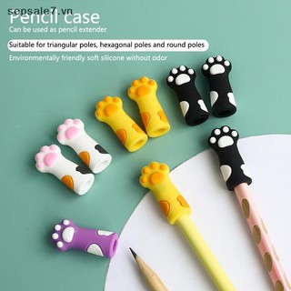 [-d] 3 Cái Bút Chì Paw Đáng Yêu Bút Dễ Thương Topper Có Nút Chặn Điểm Silicon Bảo Vệ Bút Chì Mở Rộng Đồ Dùng Học Tập {vn}