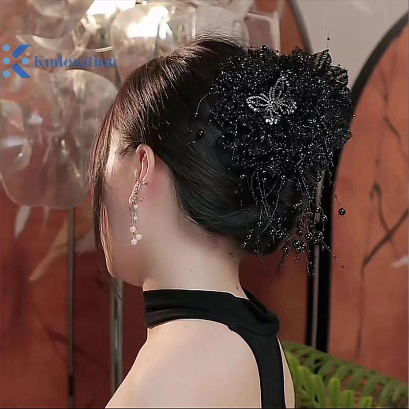 Kudosation Flower sel Kẹp tóc Mũ đội đầu Kẹp tóc phóng đại