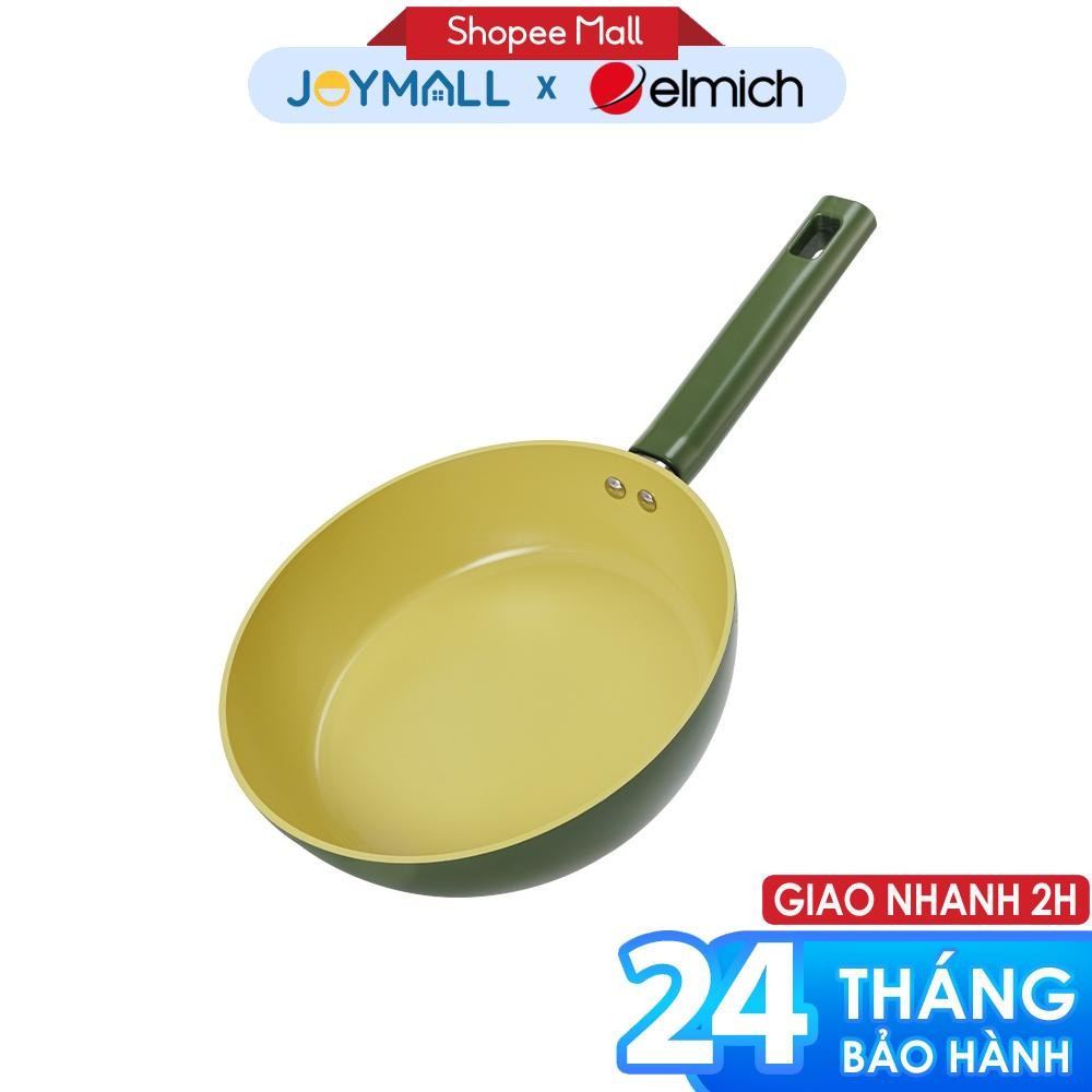 Chảo phủ sứ Elmich Olive Classic EL-5968OV nhiều size, Hàng chính hãng,  dùng được mọi bếp JoyMall