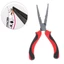 Kìm câu cá DARON, Kìm cắt dây xẻ Kìm miệng cá Móc, Thép Carbon cao Loại bỏ đa chức năng Mũi dài Câu cá Móc kìm Dụng cụ câu cá