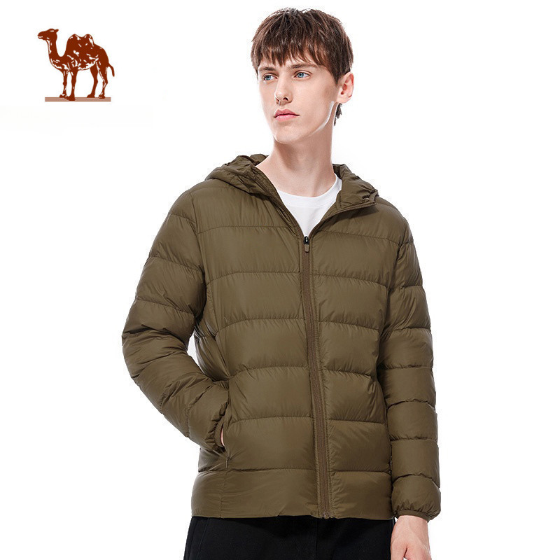 Ảnh Áo khoác phao CAMEL CROWN cổ đứng siêu nhẹ thời trang cho nam giới 1