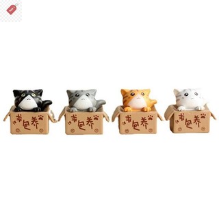 ALIK 1 Cái / bộ Vườn Dễ Thương Mèo Con Trang Trí Bức Tượng Nhỏ Trang Trí Phòng Nhà VN