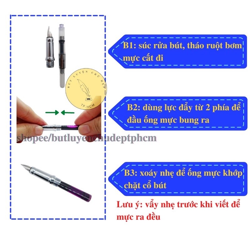 Set 10 ống mực xoá được Ánh Dương