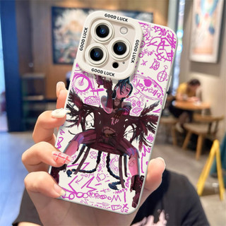Ốp điện thoại di động sơn thời trang Jinx cho iPhone16 / 15 / 14 / 13 / MINI / 12 / 11 / Pro MAX / X / XS / XR / 7 / 8 / 6 Vỏ bảo vệ toàn diện bằng silicon lỏng chống sốc và chống rơi