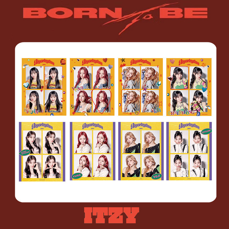 5 Cái / bộ ITZY GOLD Lomo Card Algorhythm Album Giáng Sinh Giết ĐÔI CỦA TÔI Thiệp Chúc Mừng Mùa Chaeryeong Yuna Lia Ryujin Yeji Bưu Thiếp Kpop YM