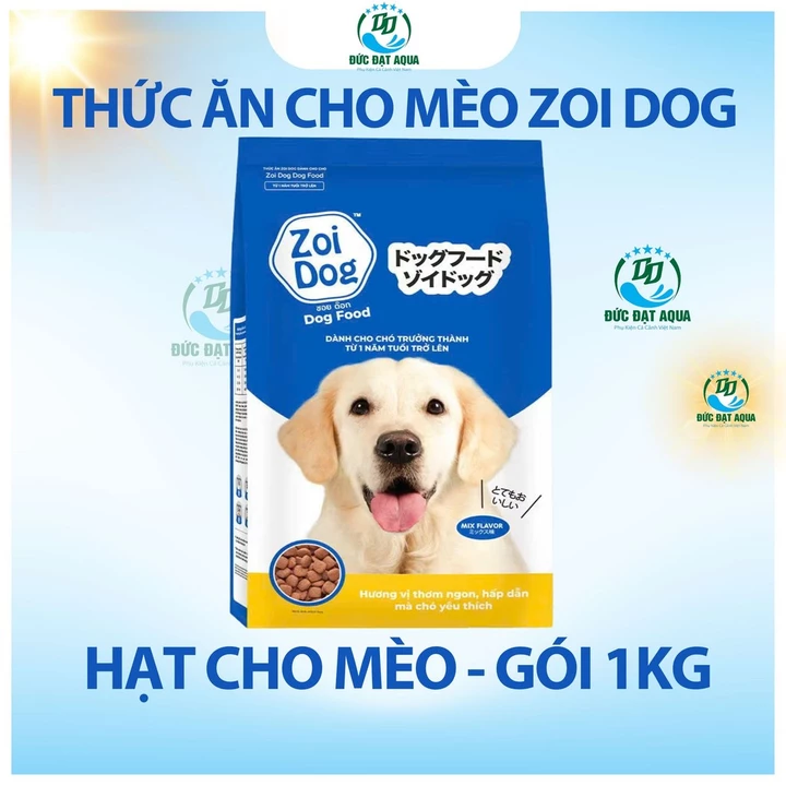 Thức ăn cho chó Zoi Dog, combo 5 gói 1kg, hạt cho chó trưởng thành - ( dành cho mọi loại chó)