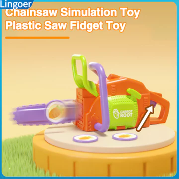 Lingoer| Máy Cưa Xích Đồ Chơi Mô Phỏng 3d Trọng Lực Cà Rốt Cưa Fidget Đồ Chơi Giảm Căng Thẳng Vui Vẻ Đồ Chơi Cảm Giác Cho Thanh Thiếu Niên Người Lớn Chống Lo Âu Đảng Ủng Hộ