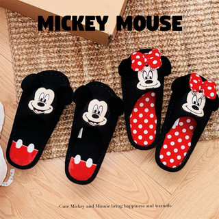 [Xixitiao x Disney] Dép vải lanh Cotton thấm mồ hôi dành cho cặp đôi Xuân Hè Học sinh
