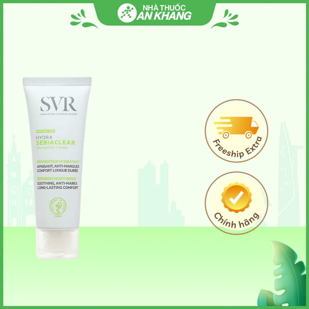 Kem Dưỡng Ẩm SVR Sebiaclear Hydra Làm Mềm Mịn Và Mờ Vết Thâm Sau Mụn 40ml