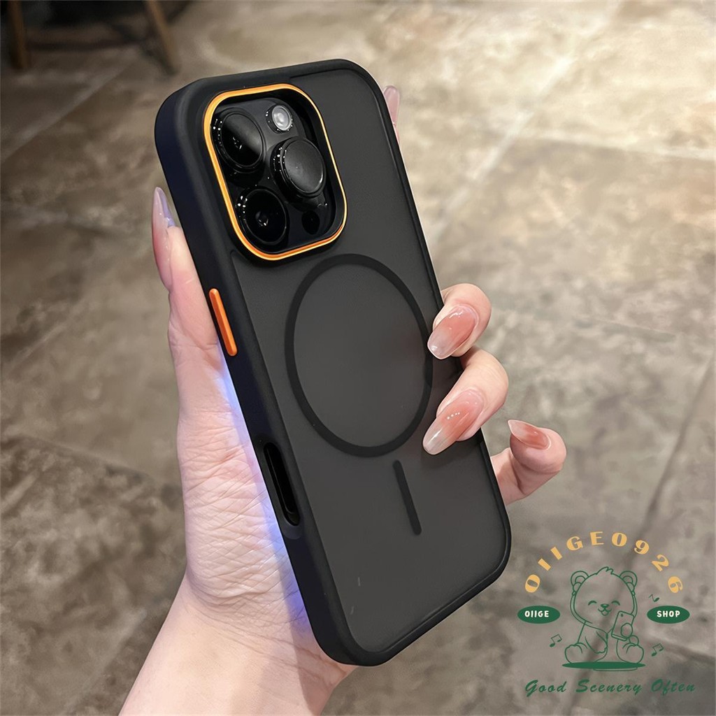 Tẩy tế bào chết cảm giác da từ tính Vỏ điện thoại iphone16 Pro Max 15 14 13 12 11 vỏ cho vỏ iPhone vỏ mềm TPU chống sốc