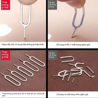 Kim lấy sim điện thoại dùng chung cho mọi dòng máy Nhỏ gọn dễ mang theo Phụ kiện tháo lắp thẻ SIM tiện lợi