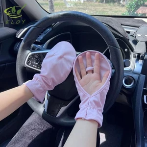 Găng Tay Chống Tia UV Mùa Hè Thoáng Khí Mỏng Nữ Găng Tay Nam Thể Thao Ngoài Trời Găng Tay Đi Xe Đạp Găng Tay Tay VN